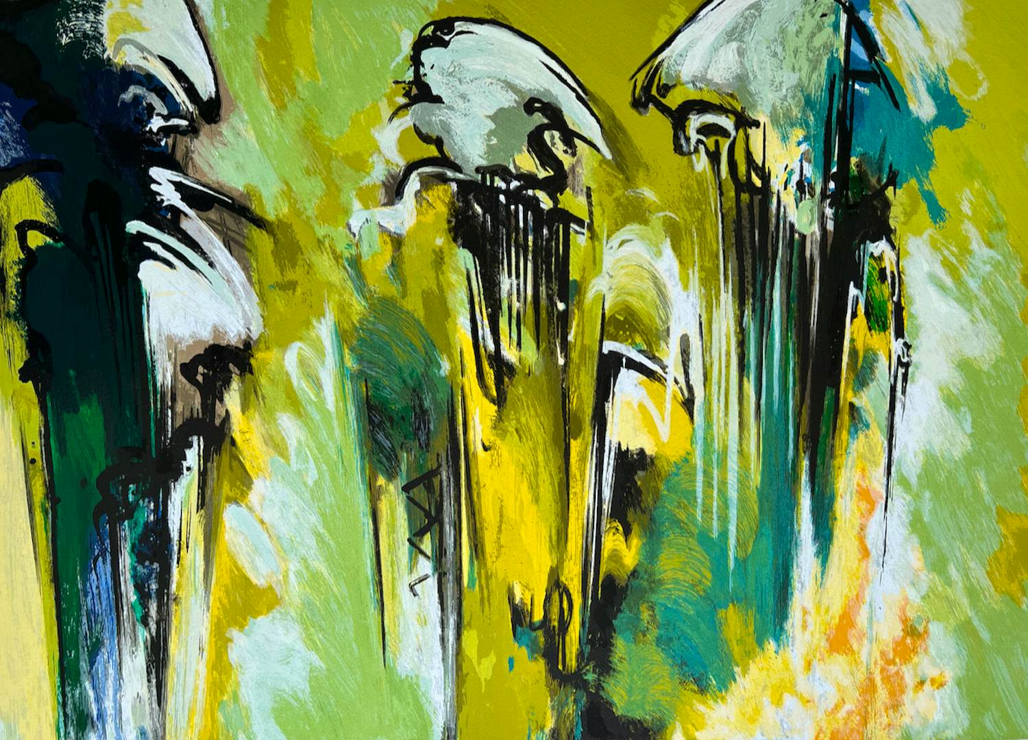 Mattie Schilders - Handgesigneerde zeefdruk | 'Three out of a perfect pair' | 1993 kopen? Bied vanaf 20!