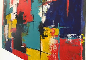 John Foppen - Red Colours Symphony .......... # K06 . XL. GROOT. kopen? Bied vanaf 195!