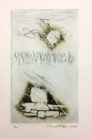 Jan Montyn - Kleuren ets verkocht voor € 70!