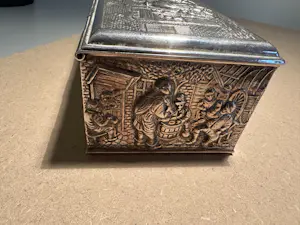 Herbert Hooijkaas - Verzilverde theelepeldoos kopen? Bied vanaf 150!