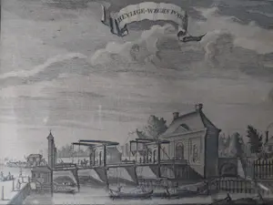 Niet of onleesbaar gesigneerd - Heylige weghs poort -Amsterdam- ingelijste ets kopen? Bied vanaf 1!