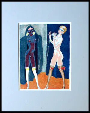 Kees van Dongen - Houtgravure 1955 - " La Comparaison " - 1001 nacht- inc. pptout - ready to frame kopen? Bied vanaf 50!