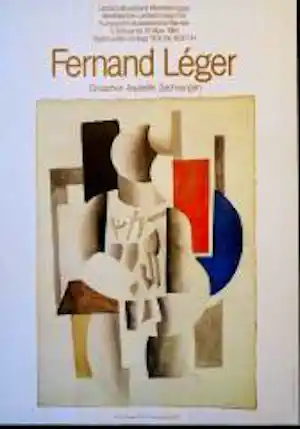 Fernand Leger - tentoonstellingsaffiche Gouachen Aquarelle Zeichnungen verkauft für € 15!