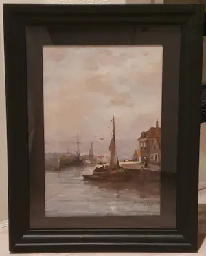Jan de Jong - Uitkijk op de oude haven kopen? Bied vanaf 190!