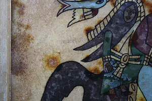 Niet of onleesbaar gesigneerd - Fraaie Perzische Achter Glas Schildering (19e eeuw kopen? Bied vanaf 1!