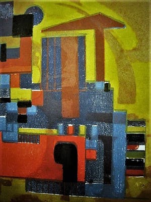 Wim Motz - E(preuve) D(artiste) Lithografie "Haven Rotterdam met tanker" 1956 - gesigneerd kopen? Bied vanaf 39!