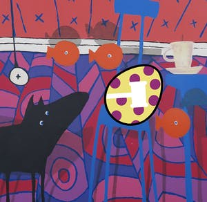 Peter Bastiaanssen - Zeefdruk, Zonder titel 2 - Ingelijst kopen? Bied vanaf 80!