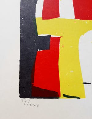 Gust Romijn - Spaans dorp, houtsnede kopen? Bied vanaf 1!