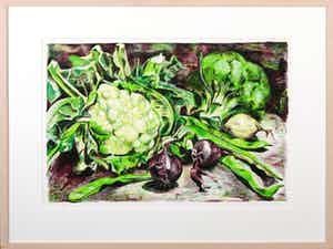 Jacques van Erven - Litho, Zonder titel - Ingelijst verkocht voor € 35!