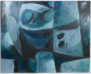 Wim Straatman - Acryl op doek, Ontstaan (Groot) kopen? Bied vanaf 1!