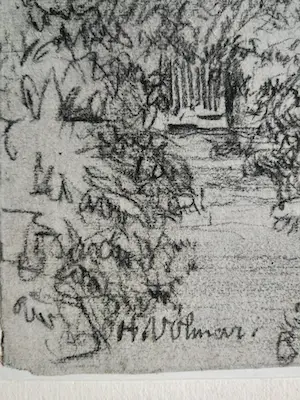 Hendrik W.N. Volmar - tekening Paadje door bos kopen? Bied vanaf 39!