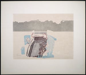 Jaap Ploos van Amstel - Linosnede op Japans papier, Veerpont kopen? Bied vanaf 10!