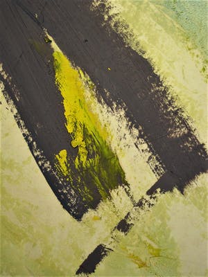 Jan Sierhuis - Bijzonder! jaren 70 abstracte compositie in plakaatverf - met kopie kopen? Bied vanaf 10!