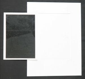 Peter Verdonk - Zwart pigment / reliëf op papier, Zonder titel kopen? Bied vanaf 1!