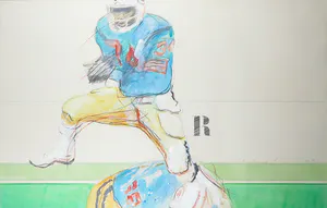 Walter van Gogh - Aquarel, Football III - Ingelijst (Groot) kopen? Bied vanaf 1!