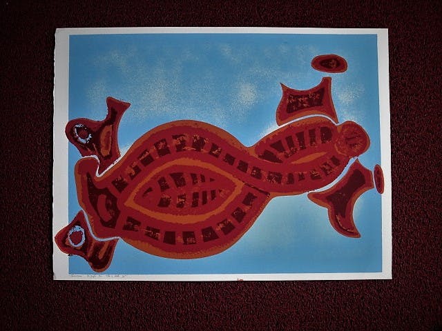 Theo van den Akker - Serigrafie - zeer bep. oplage (10 stuks) "Chromosome" gesigneerd kopen? Bied vanaf 1!