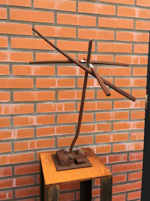 Theo Niermeijer - ruimtelijk ijzeren beeld - zonder titel. kopen? Bied vanaf 275!