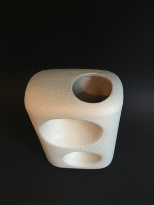 Bertoncello - Witte keramiek vaas met 2 gaten kopen? Bied vanaf 1!