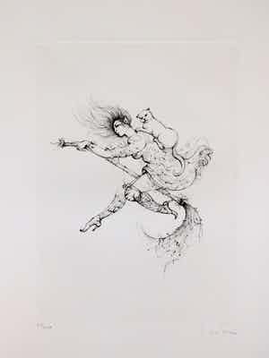 Leonor Fini - La Sorcière sur le Balai verkocht voor € 35!