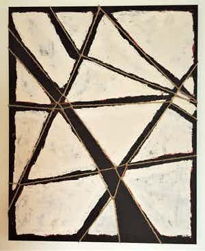 John Foppen - Cornfields Demarcated.......# K 05. XL. GROOT. verkocht voor € 195!