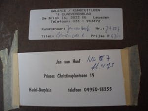 Jan van Hoof - Gemengde techniek, Z.T kopen? Bied vanaf 100!