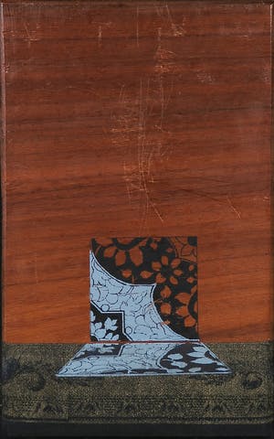 Willy Van Sompel - Stof en hoogdruk op hout, Zonder titel kopen? Bied vanaf 1!