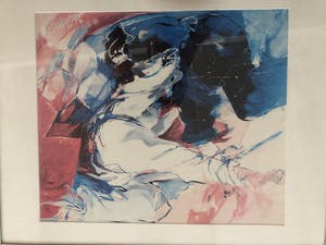 Bernadette Leijdekkers - Bernadette Leijdekkers - Acryl op papier, Zonder titel - Ingelijst kopen? Bied vanaf 50!
