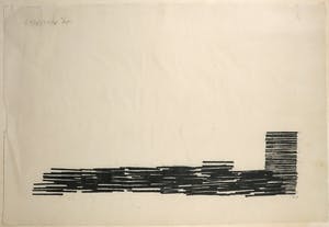 Carel Visser - Houtsnede monotype op Japans papier, Zonder titel - Ingelijst (Groot) kopen? Bied vanaf 1!