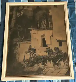 Frans Hogerwaard - Binnenplaats te Rome vendu pour 35€ !