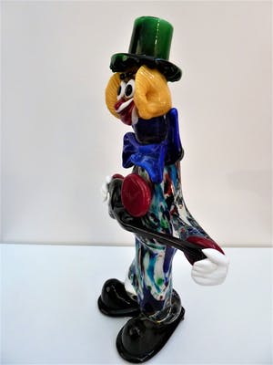 Niet of onleesbaar gesigneerd - Murano Clown masief glas opject kopen? Bied vanaf 1!