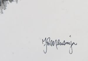 Jan Mensinga - Litho, Portret kopen? Bied vanaf 1!