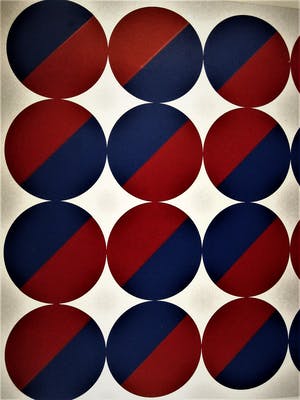 Rob Schotman - Intrigerend jaren 60 PoP Art Litho - variaties op een cirkel - gesigneerd kopen? Bied vanaf 10!