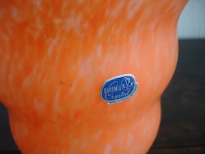 Niet of onleesbaar gesigneerd - ORANJE DESIGN VAAS kopen? Bied vanaf 1!