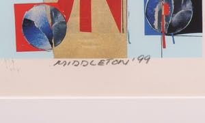 Sam Middleton - Zeefdruk, Blues Manuscript - Ingelijst kopen? Bied vanaf 50!