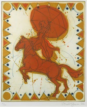 Ronald Tolman - Ets, Muze - Ingelijst kopen? Bied vanaf 50!