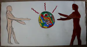 Ronnie Cutrone - Gemengde techniek op papier - 1976 kopen? Bied vanaf 199!