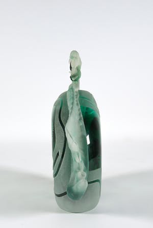 Régis & Gisèle Fievet - Lot van twee glasobjecten in de vorm van vissen kopen? Bied vanaf 200!