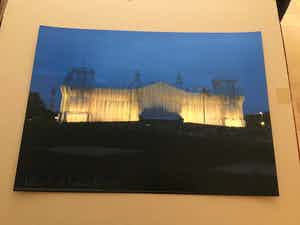 Christo - REICHSTAG VORDERSEITE NACHTS verkocht voor € 250!