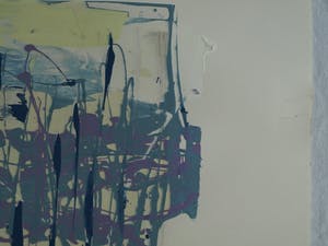 Emeke Buitelaar - Monoprint , Abstracte voorstelling – 1988 kopen? Bied vanaf 35!