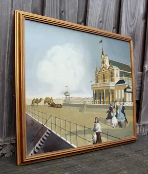 Frans de Haas - Olieverf op board: Het Kurhaus van Oostende - 1978 kopen? Bied vanaf 299!