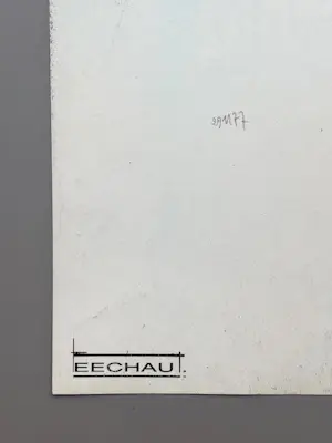 Eugène Eechaut - Inktcompositie, 1977 kopen? Bied vanaf 50!