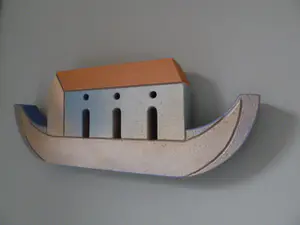 Niet of onleesbaar gesigneerd - Kunstzinnig object Woonboot kopen? Bied vanaf 1!