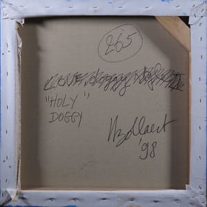 Jan Bollaert - Acryl op doek, Holy doggy kopen? Bied vanaf 1!