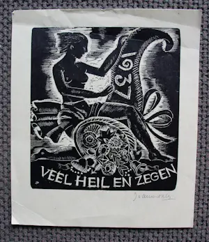 Buy Jeanne Bieruma Oosting - 8 gesigneerde werken(1936 - 1962)? Bid from 499!