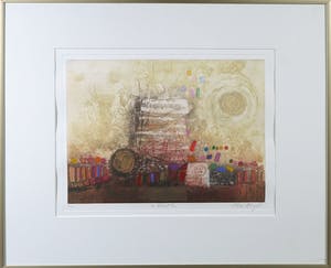 Nissan Engel - Kleurenets, La Foret I - Ingelijst kopen? Bied vanaf 80!