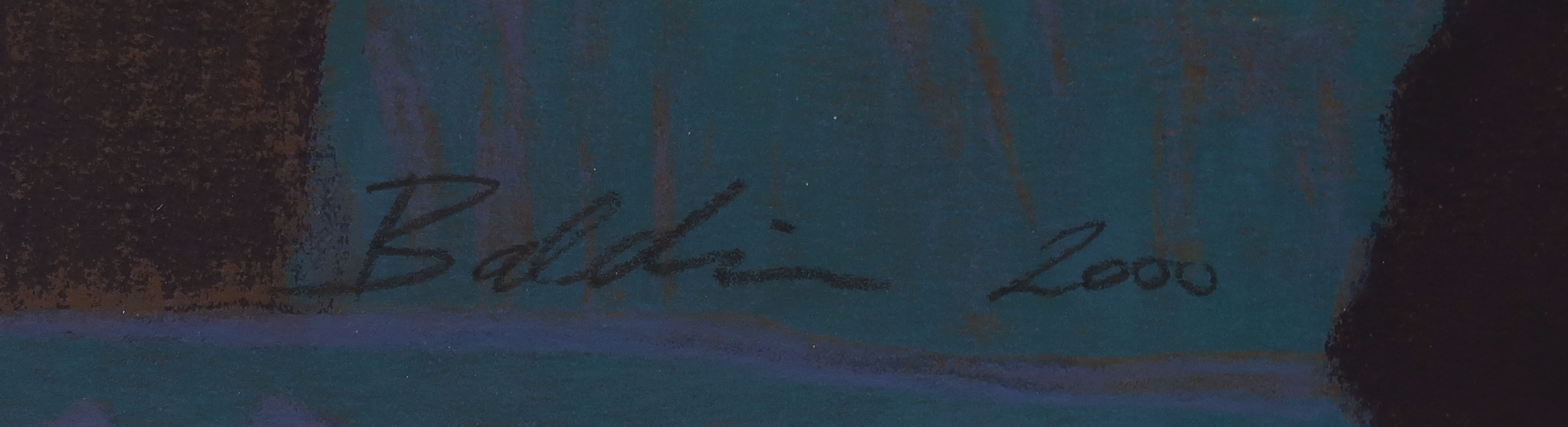 Ahmad Baldin - Zeefdruk, Nacht - Ingelijst kopen? Bied vanaf 50!