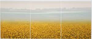 Elmar Gille - Drieluik - Uiterwaarden verkocht voor € 65!