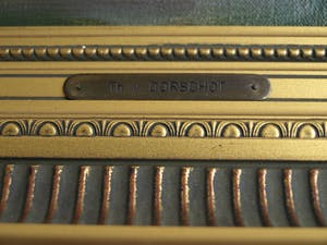 Theodorus van Oorschot - Olieverf op doek , Brabants landschap met boerin – ingelijst – 78 x 98 cm kopen? Bied vanaf 200!