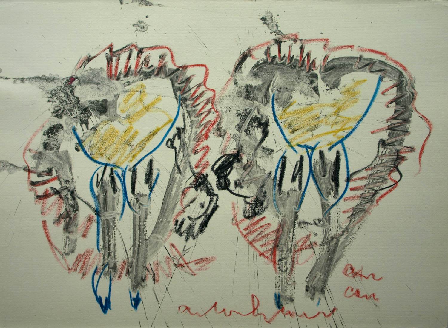 Anton Heyboer - Pastel , ‘Can Can’ – 51 x 70 cm. kopen? Bied vanaf 100!