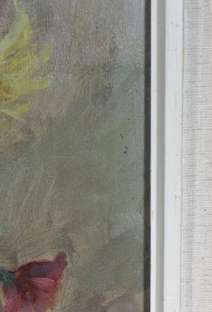 Maria Louise van Schijndel - Olieverf op doek, Bloemstilleven - Ingelijst kopen? Bied vanaf 1!